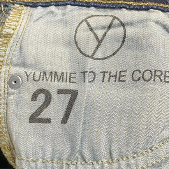 Yummie 27 boot cut dark blue shaping jeans NEW - Picture 5 of 6